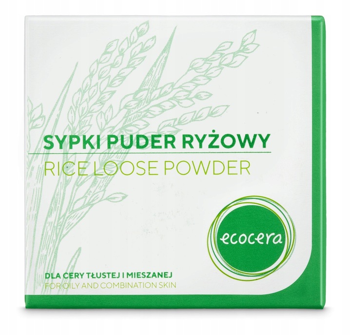 ECOCERA Sypki puder ryżowy dla cery tłustej i mieszanej 15g