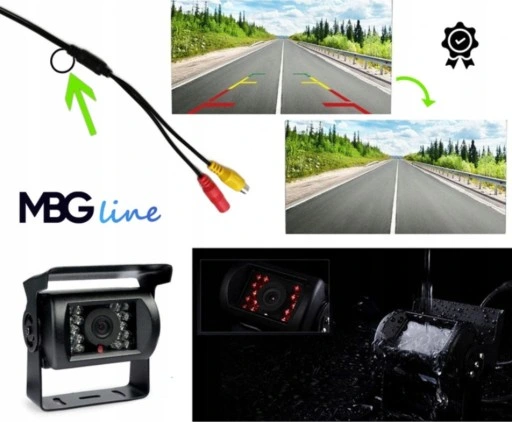 ZESTAW COFANIA Kamera z Monitorem 12/24V LCD 7