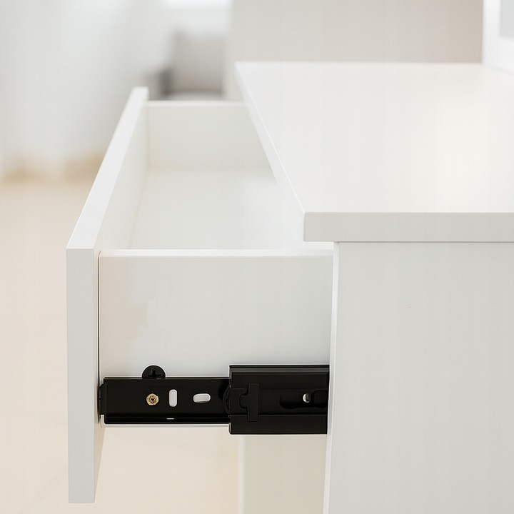 TOALETKA KOSMETYCZNA LED Z LUSTREM BIAŁA PODŚWIETLENIE SNOWY BIAŁA