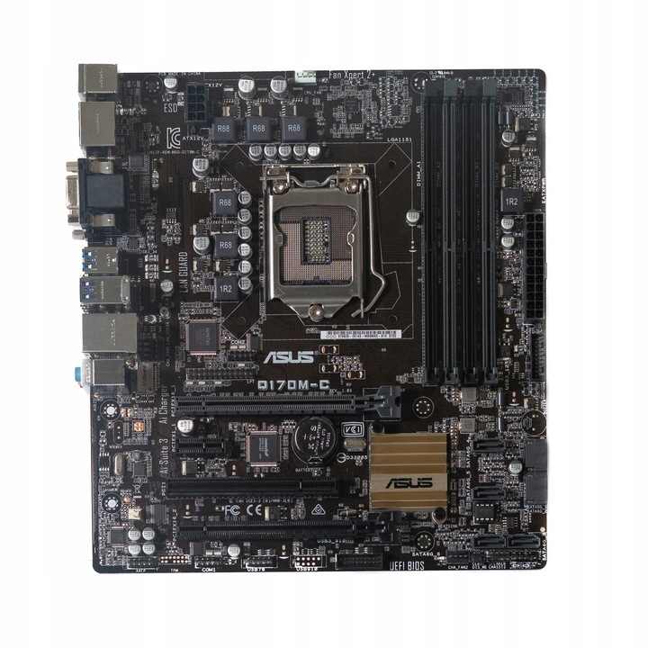 PŁYTA GŁÓWNA ASUS Q170M-C S1151 USB 3 PCIE 3.0 HDMI DP DVI VGA