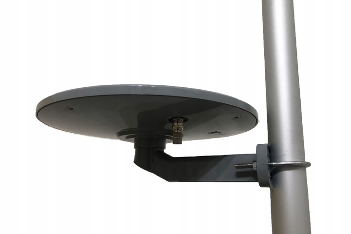 ANTENA TV DOOKÓLNA DVB-T2 KOMPAKTOWA AKTYWNA SZARA