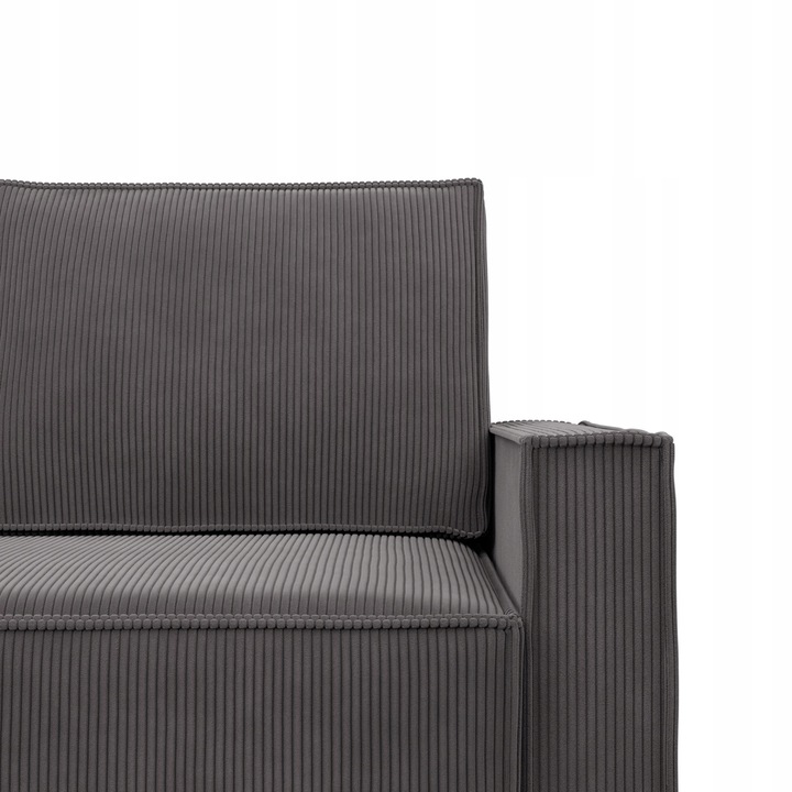 Kanapa 3 os. Duża Sofa Rozkładana z Funkcją Spania Bonell NOTO Szara