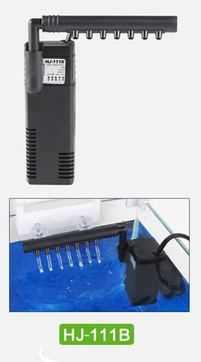 Krewetkarium 15L Akwarium Kostka GOTOWY ZESTAW Lampa LED Filtr