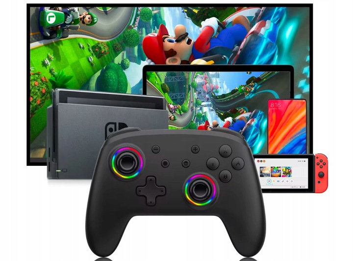 Bezprzewodowy kontroler do gier Bluetooth Gamepad PC i Nintendo Switch