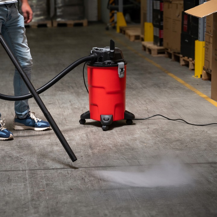 ODKURZACZ PRZEMYSŁOWY BEZWORKOWY GNIAZDO Z OTRZĄSACZEM PYŁU GIPSU