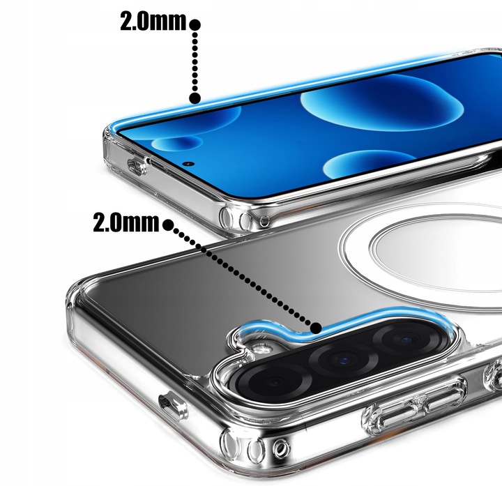 Etui do Samsung A56 5G | Wzmacniane CLEAR CASE Przezroczyste | + Szkło