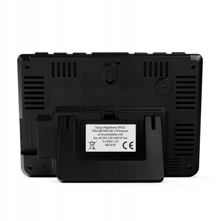 STACJA POGODOWA Z DCF METEO S62S POGODYNKA HIGROMETR CZUJNIK