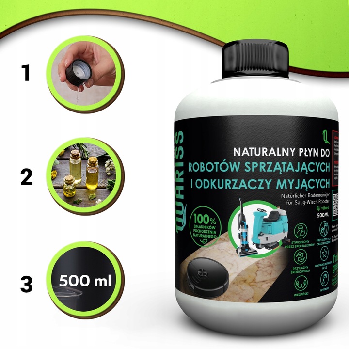 PŁYN MYJĄCY DO MOPÓW BIONICZNYCH ODKURZACZY MOPUJĄCYCH 50doz pipeta