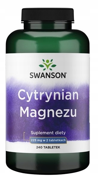 Cytrynian Magnezu 240 tabletek SWANSON