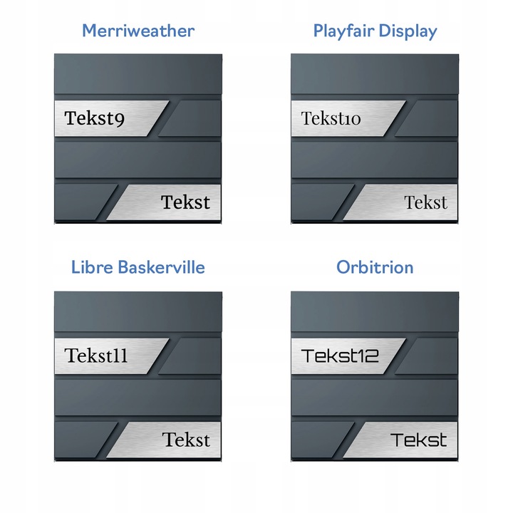 Duża Skrzynka Na Listy Z Numerem Domu Antracyt Skrzynka Na List Numer