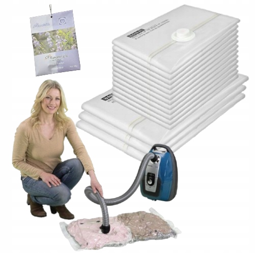 Worki Próżniowe Do Ubrań Na Pościel Koce SZCZELNE MOCNE 15 Zestaw