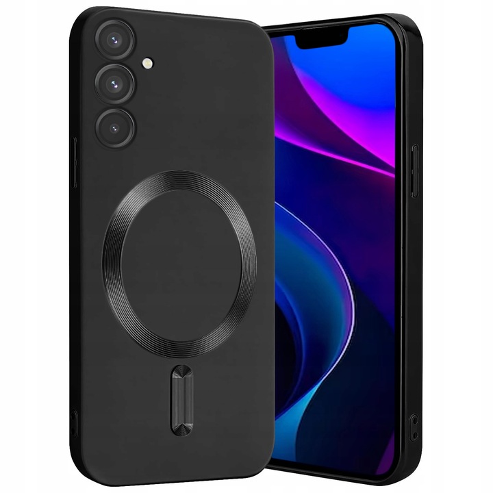 ETUI DO SAMSUNG A55 5G SILIKON MAGNETYCZNE DO MAGSAFE OCHRONA CASE + SZKŁO