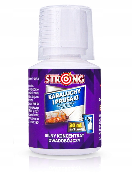 ŚRODEK NA KARALUCHY I PRUSAKI. SILNY OPRYSK NA KARACZANY STRONG 30 ML
