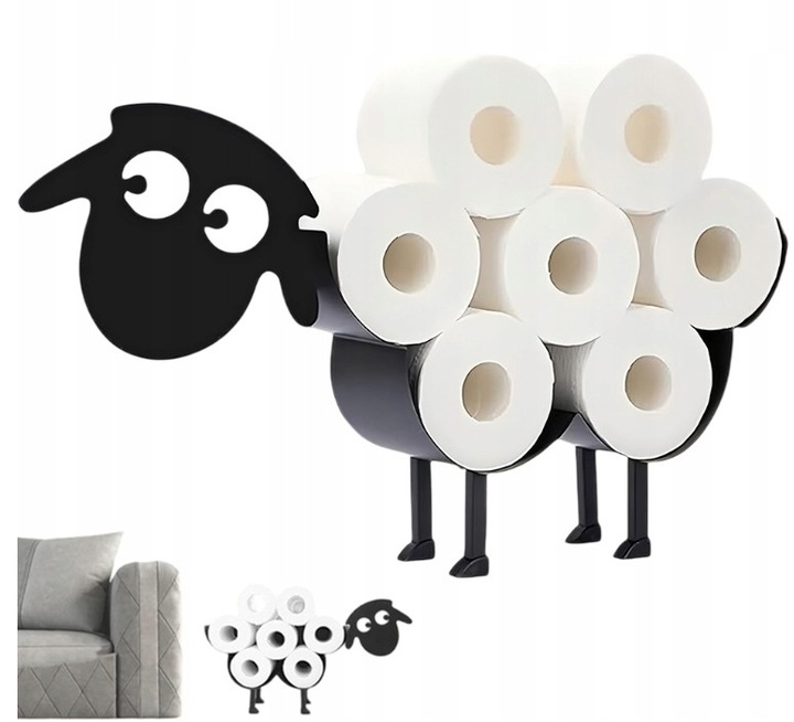 STOJAK UCHWYT STOJAK BARAN OWCA WIESZAK NA PAPIER TOALETOWY DO WC ŁAZIENKI