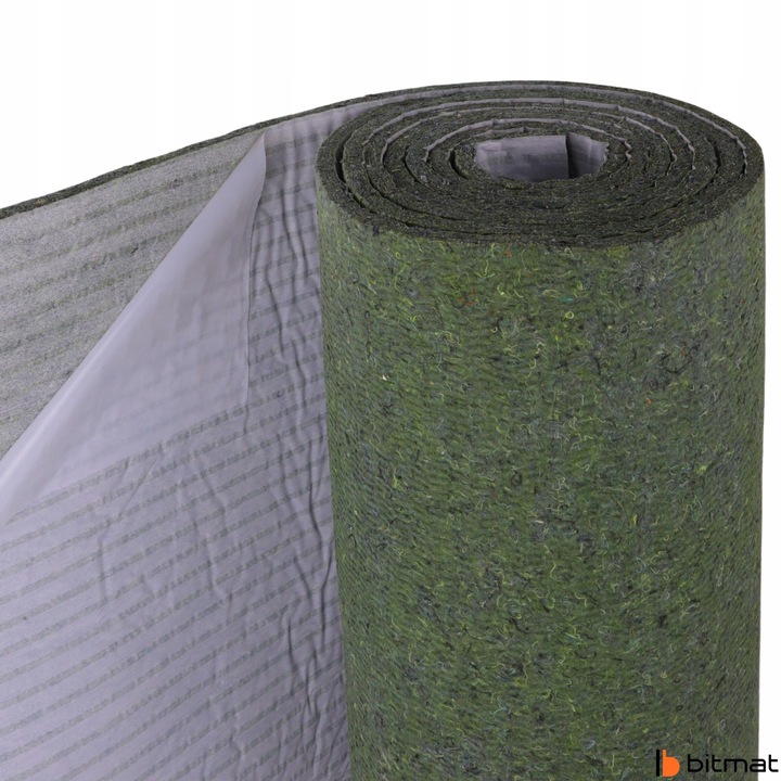 Filc samoprzylepny akustyczny na metry zielony gruby 20mm Poroso