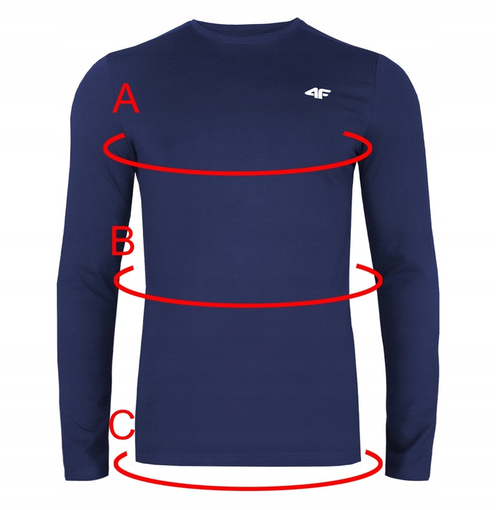 KOSZULKA MĘSKA 4F Z DŁUGIM RĘKAWEM LONGSLEEVE BLUZA NA CO DZIEŃ M628 L