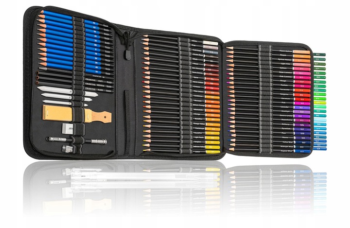 Zestaw Kredek Ołówkowych ARTYSTYCZNE PROFESJONALNE 100 Elementów