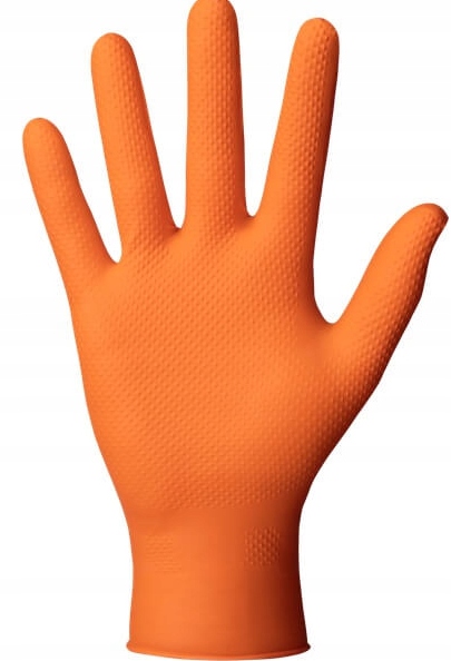 Rękawice Nitrylowe Mercator GOGRIP ORANGE Pomarańczowe 50 sztuk L