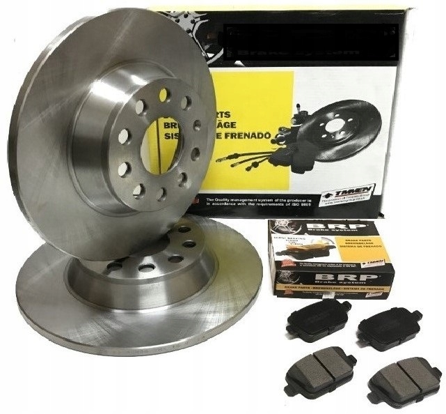 Tarcze Hamulcowe + Klocki Tył VW Touran Passat CC B6 B7 (2005r-2014r)