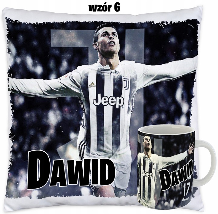 Kubek i Poduszka dla fana CRISTIANO RONALDO CR7