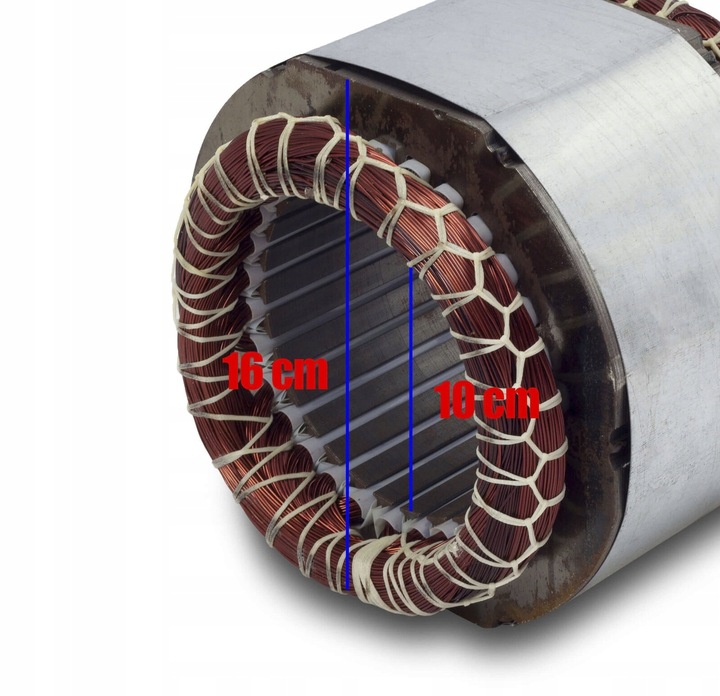 Stojan Prądnica Machtmann 85 mm Agregat 230V 400V 100% Miedź 3F