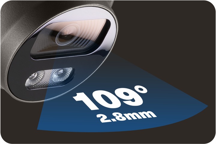 Kamera IP do Monitoringu PoE 8MPx 4K ULTRA HD SZARA 2.8mm + AUDIO, IP67