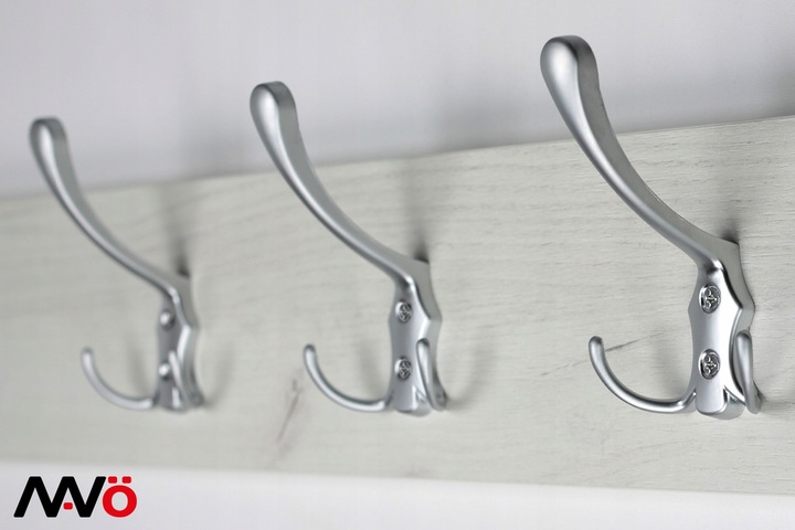 5x HACZYK NA UBRANIA WIESZAK NA UBRANIA ŚCIENNY WIESZAK MEBLOWY CHROM