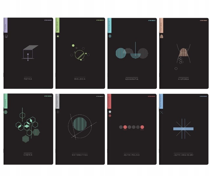 Komplet zeszytów przedmiotowych z ściągą Top 2000 A5 60k