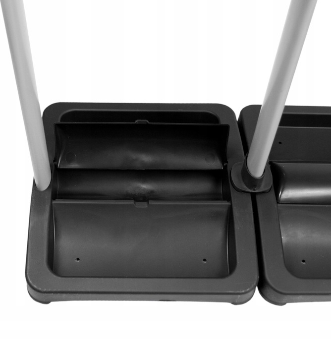 KOSZ STOJAK NA WORKI DO SEGREGACJI ŚMIECI 3 STANOWISKA KOSZ NA ŚMIECI 360L