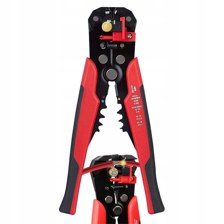 ŚCIĄGACZ IZOLACJI AUTOMATYCZNE SZCZYPCE KABLI PRZEWODÓW ZACISKARKA 3W1