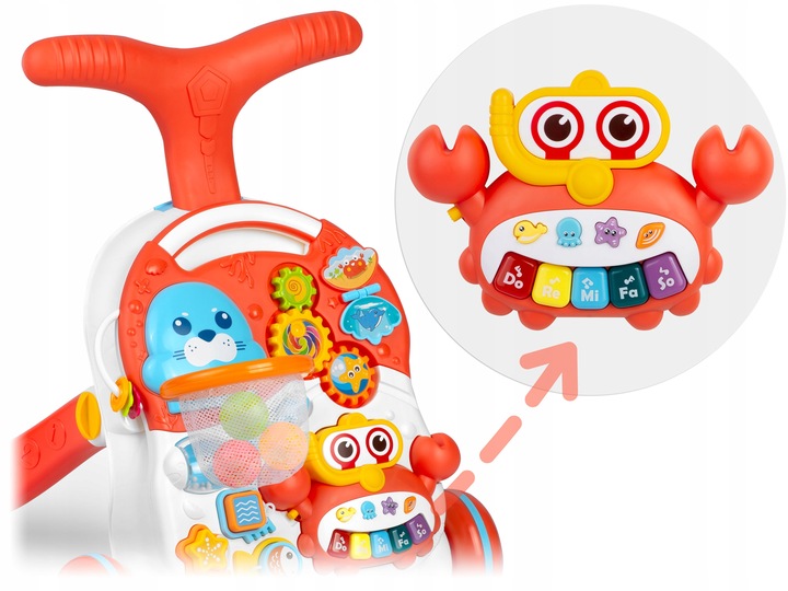 CHODZIK PCHACZ INTERAKTYWNY STOLIK EDUKACYJNY 5W1