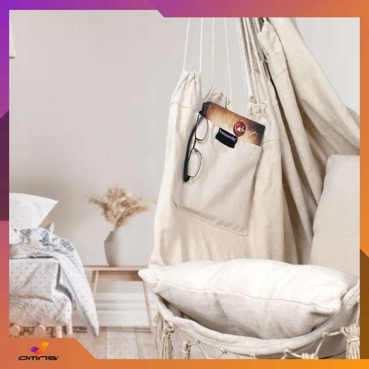 Fotel wiszący krzesło Brazylijskie Huśtawka Hamak Ogrodowy Na Balkon