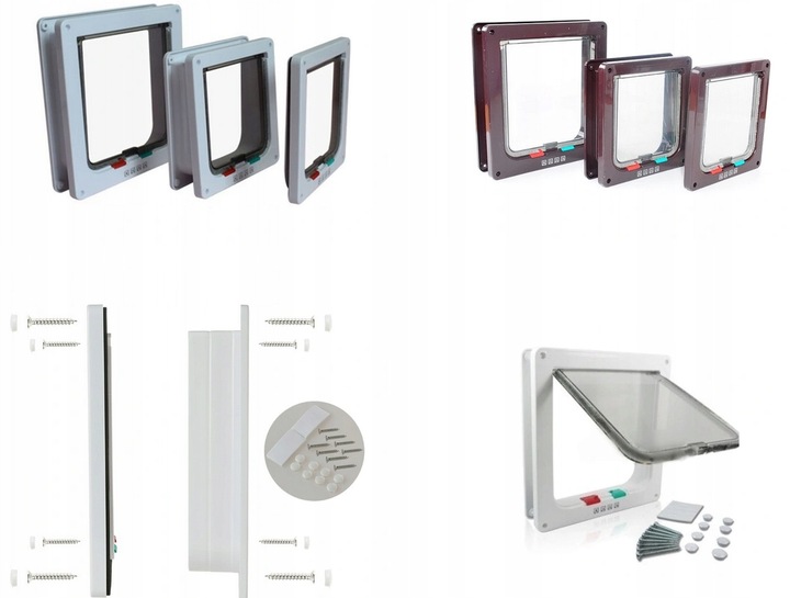 Drzwiczki KLAPA na drzwi dla Kota Psa do 6KG L