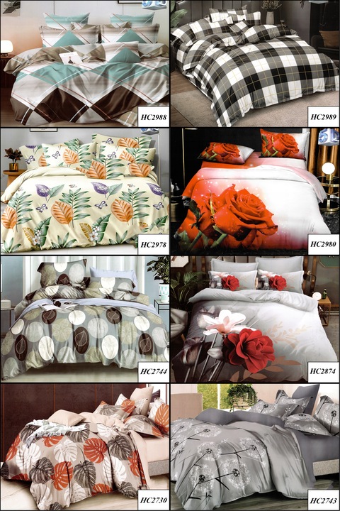 POŚCIEL BAWEŁNA SATYNOWA 180x200 2 POSZEWKI JESIENNA KOMPLET DUŻO