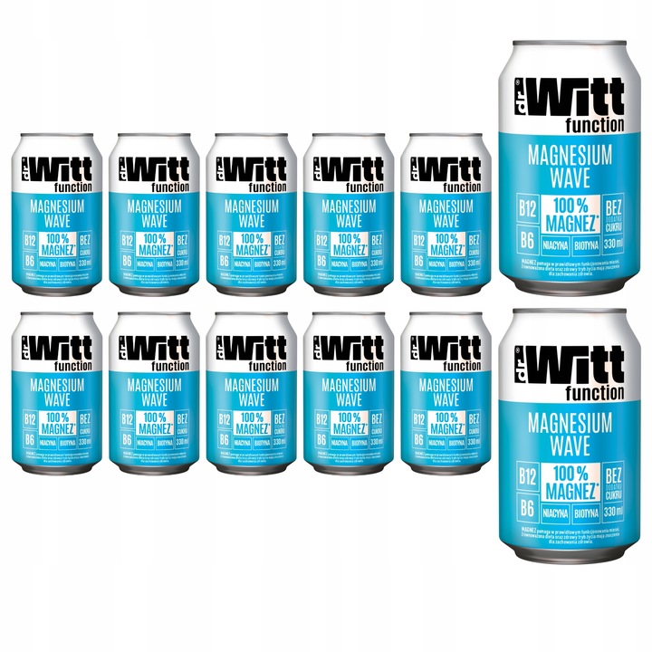 Napój gazowany Dr Witt function Magnesium Wave ananas magnez 12x 330ml