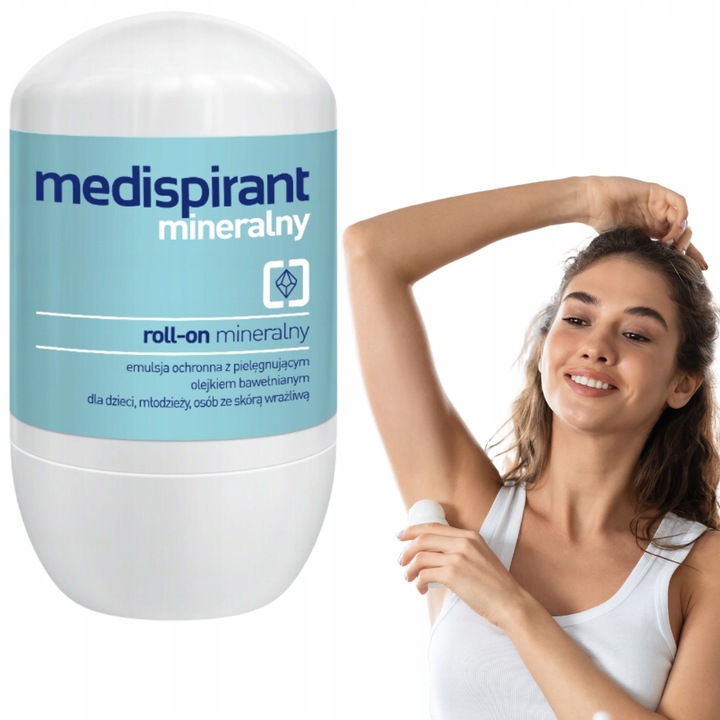 MEDISPIRANT Mineralny roll-on 40 ml Emulsja ochronna Antyperspirant w
