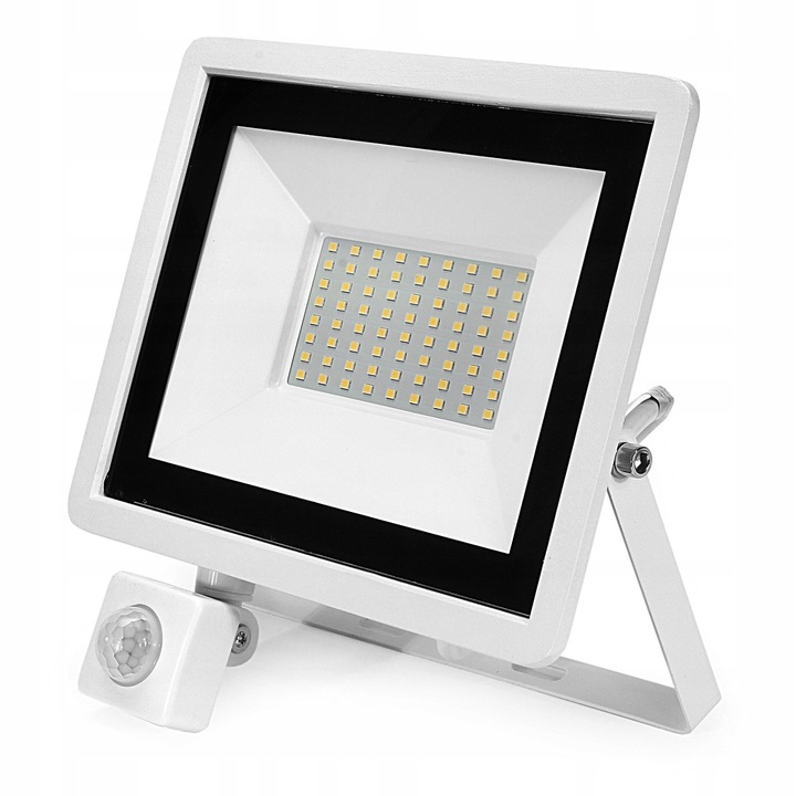 Naświetlacz halogen lampa LED z czujnik ruchu zmierzchu 50W