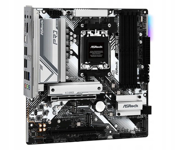 Płyta główna ASrock B650M PRO RS AMD B650 DDR5 SATA3 M.2 PCIe4.0 AM5 mATX