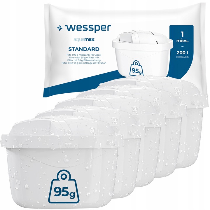 Filtry wody Wessper aquamax do dzbanka filtrującego Brita Dafi