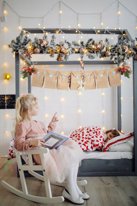 Kalendarz adwentowy DIY świąteczny eko ekologiczny zrób to sam Zestaw XXL