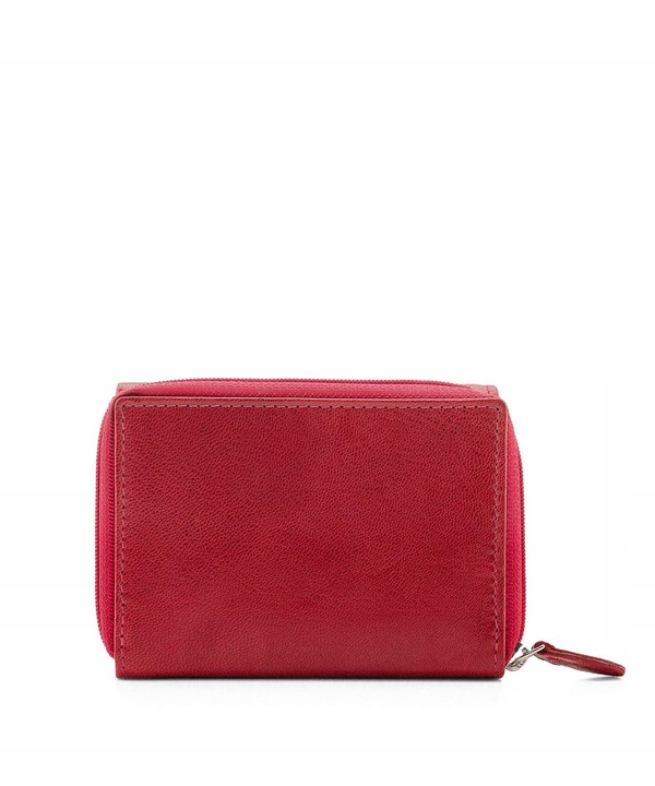 Portfel Damski Skórzany Skóra Naturalna Mały RFID PUCCINI Czerwony CO1936-3