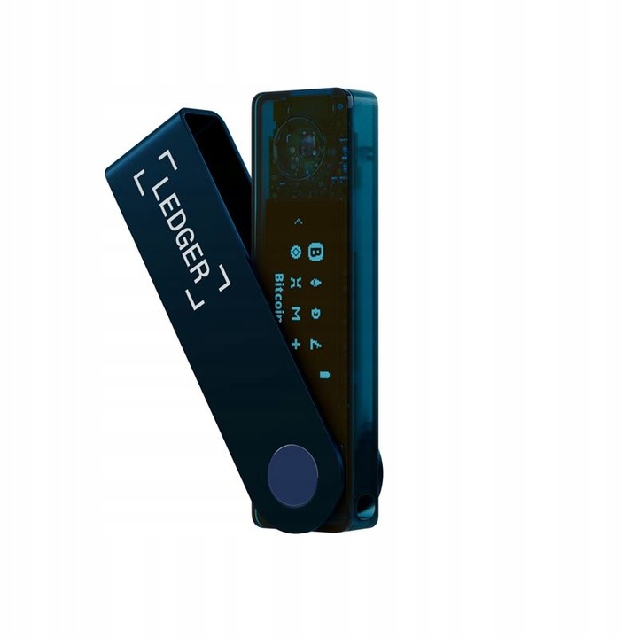Ledger NanoX bezpieczny portfel kryptowalut BTC ETH Sapphire Blue Bluetooth