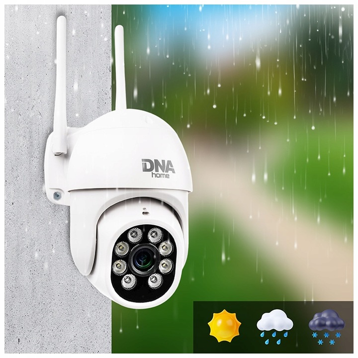 KAMERA ZEWNĘTRZNA WIFI OBROTOWA Z CZUJNIKIEM IP 1080P ZOOM DETEKCJA RUCHU