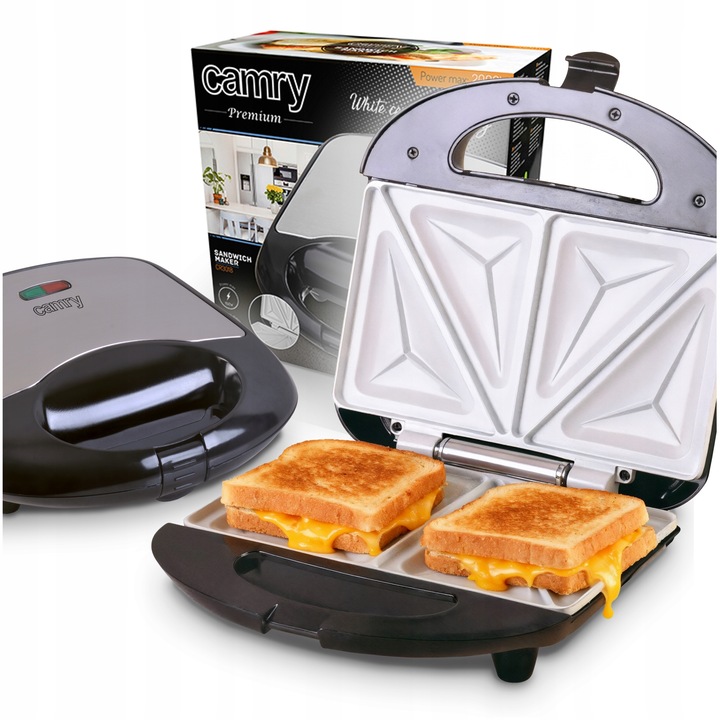 Opiekacz do Kanapek 850W Ceramiczna Powłoka Nieprzywierająca CR 3018