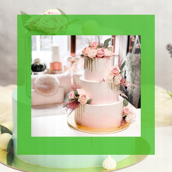 Podkład Pod Tort Okrągły 36 cm Biały Gruby Styrodurowy