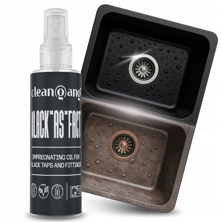 IMPREGNAT do zlewozmywaków CZARNYCH GRANITOWYCH pielęgnacja nabłyszczacz