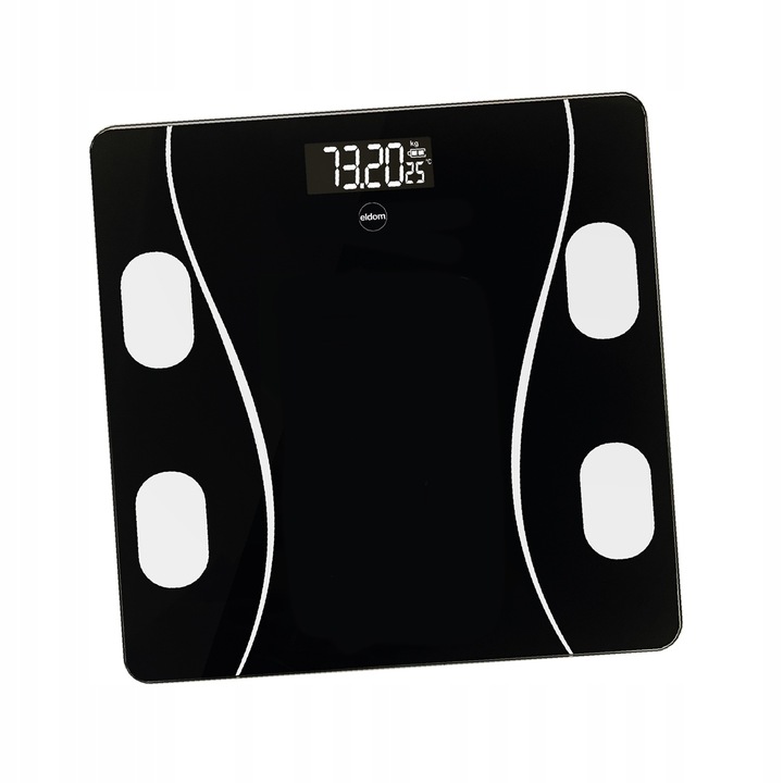 WAGA ŁAZIENKOWA ANALITYCZNA BMI ELEKTRONICZNA BLUETOOTH SZKLANA DO 180kg