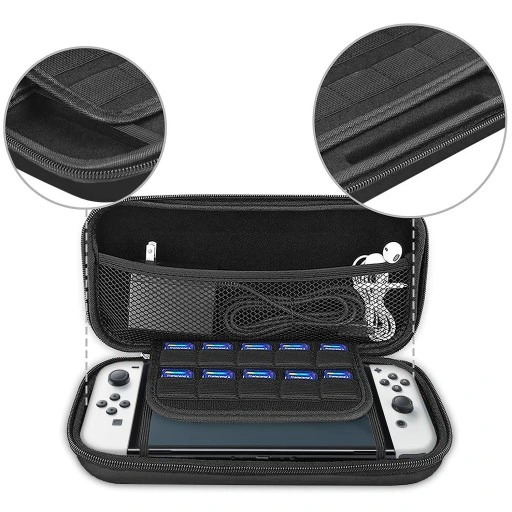 ETUI FUTERAŁ WZMOCNIONY DO NINTENDO SWITCH OLED + SZKŁO HARTOWANE HEG-001