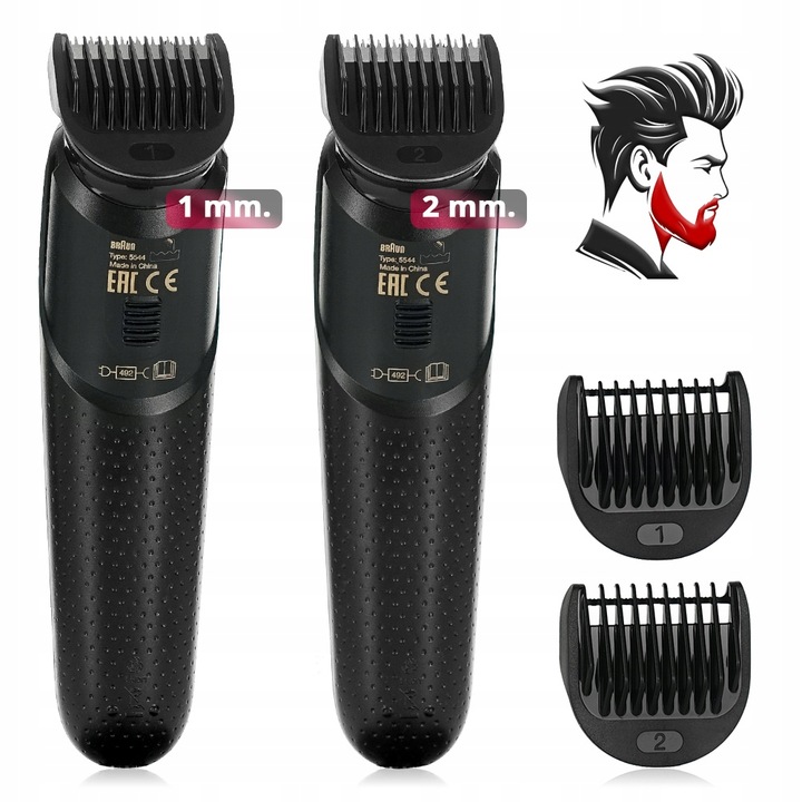 TRYMER MASZYNKA DO WŁOSÓW BRODY NOSA USZU GOLARKA BRAUN SERIES 7 -