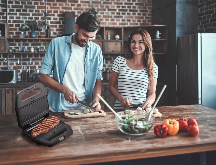 OPIEKACZ UNIWERSALNY 4w1 ORZESZKI TOSTY SANDWICH GOFRY GRILL MOCNY